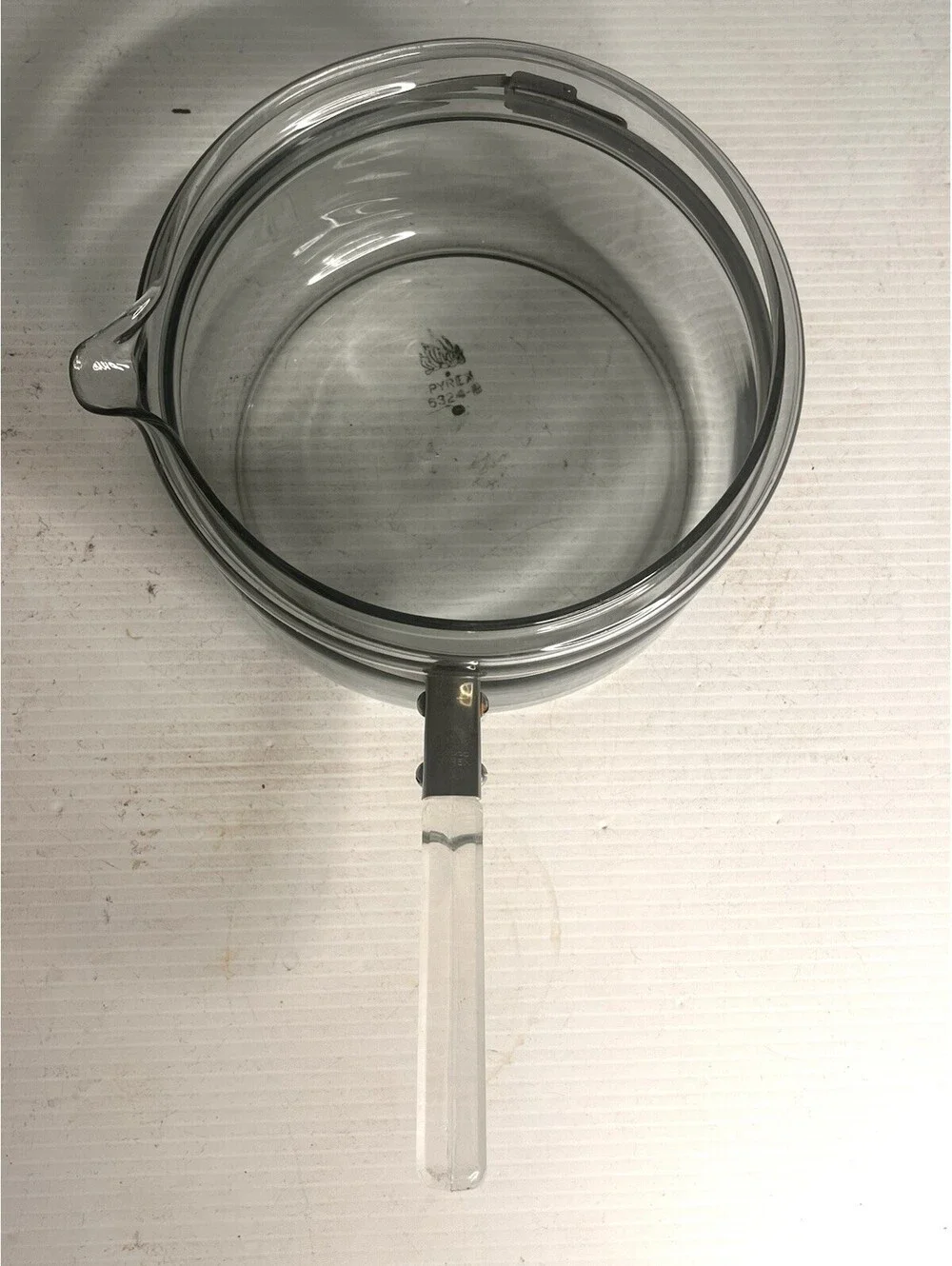 Pyrex  Flameware 6324-B Blue with Green Stamp Saucepan ( no lid )